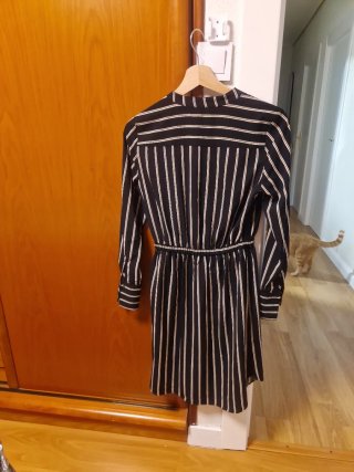 Vestido rayas negro y blanco