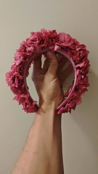 Diadema flores preservadas buganvilla