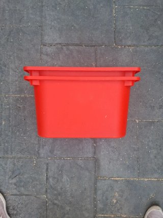 Set di 4 Cassetti Ikea Trofast Rosso e Bianco