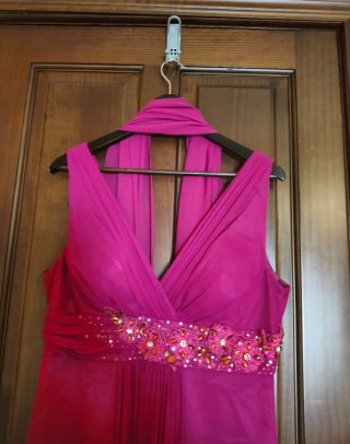 Vestido largo buganvilla boda