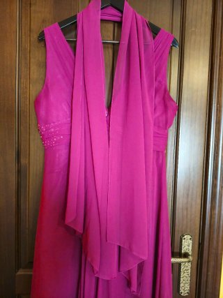 Vestido largo buganvilla boda