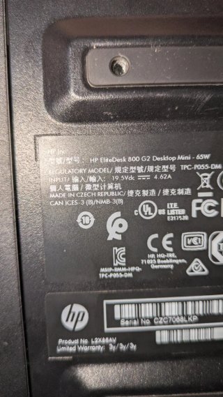 Mini PC HP EliteDesk 800 G2 8GB RAM