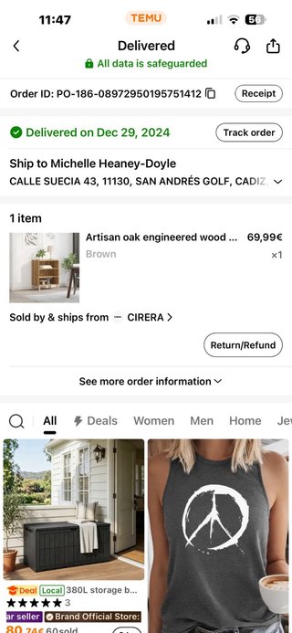 Mueble auxiliar roble auxiliar