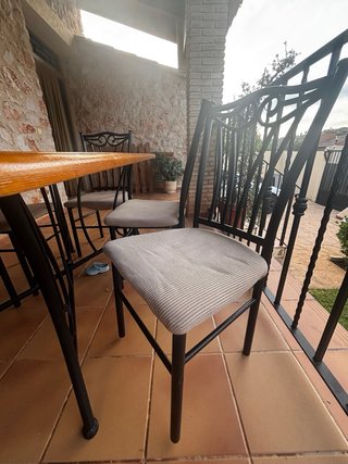 Conjunto mesa y 6 sillas exterior/interior