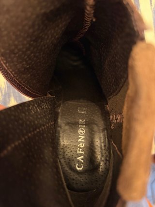 Botines de piel CafèNoir tacón marrón
