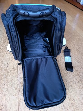 Bolsa Piaggio 20L Moto Scooter Negra y Azul