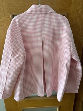 Cazadora Zara cuadros vichy rosa