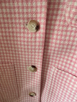 Cazadora Zara cuadros vichy rosa