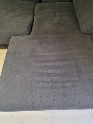 Sofá modular gris tela