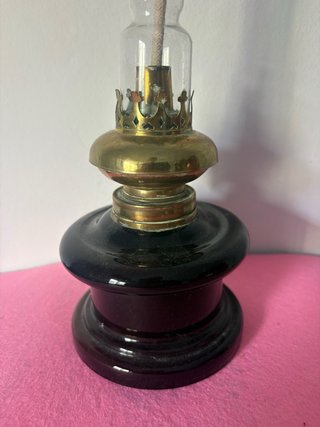 Antigua lámpara de petróleo Quinque