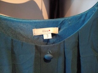 Vestido Kling Talla 3 Azul Petróleo