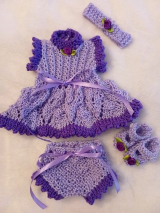 Conjunto Reborn 30-33cm Morado