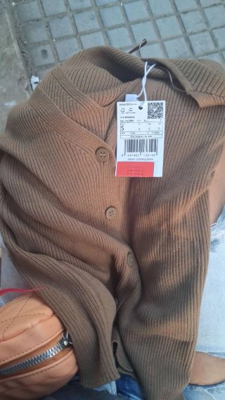 Jersey Mango Marrón Talla S