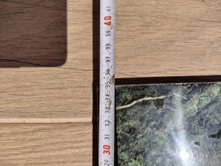 Pieza mármol verde Guatemala o Serpentina
