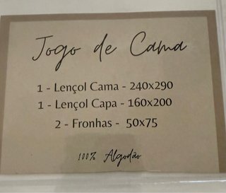 Conjunto de lençóis bordados Frette
