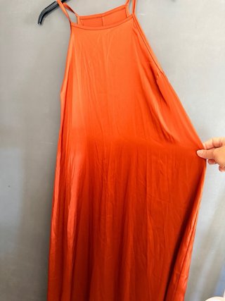 Vestido largo ocre estilo boho