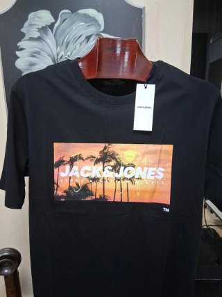 Camiseta Jack & Jones Negra Talla L