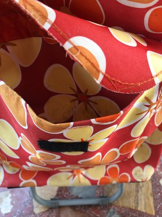 Carro de compra estampado floral