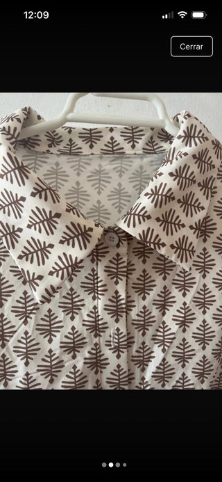 Vestido SHEIN estampado hoja talla L