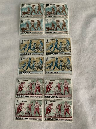 9 series y 17 edifil 68 sellos nuevos, españa 1968