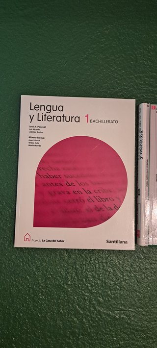 Lote de tres libros de Lengua de Bachillerato.