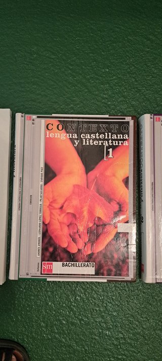 Lote de tres libros de Lengua de Bachillerato.