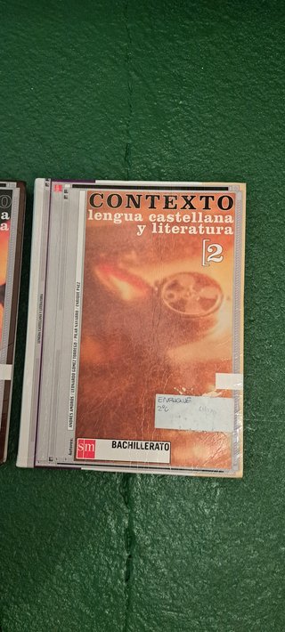 Lote de tres libros de Lengua de Bachillerato.