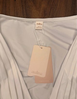 Blusa blanca popelín lazada