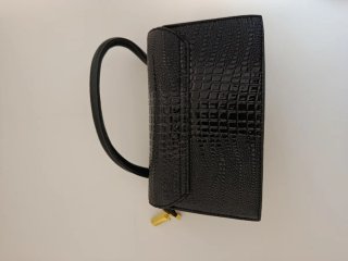 Bolso Jacquemus Negro Cocodrilo