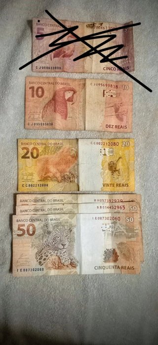 Brasile, varie monete (Real e Centavos)