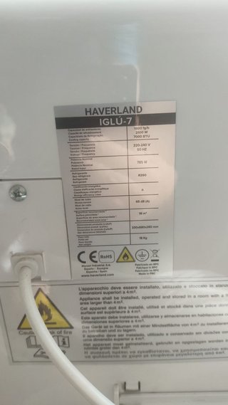 Aire Acondicionado Portátil Haverland IGLU-7