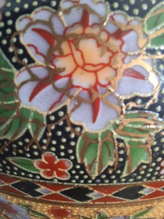 Espectacular Macetero de porcelana vintage.Años 80
