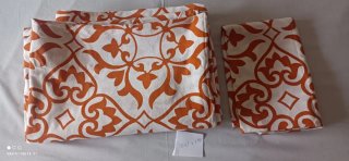 Funda Nórdico Naranja y Blanco