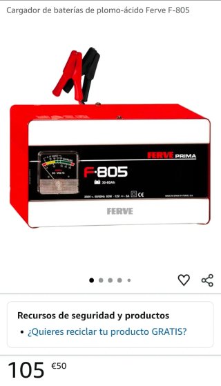 Cargador Baterías Ferve F-805