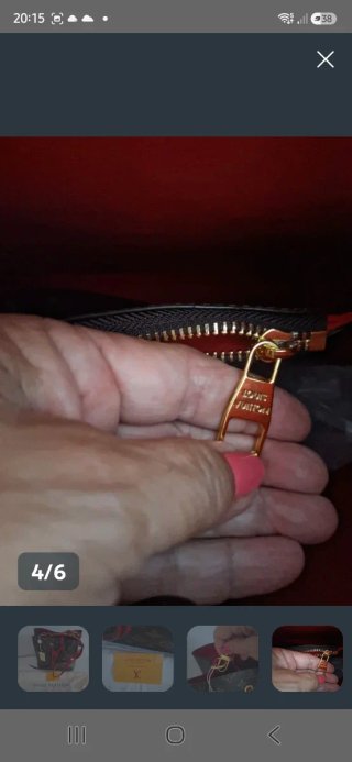 Bolso Louis Vuitton Marrón y Rojo