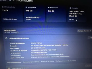 Nueva. estudio o trabajo HP Ryzen 5 Gráfica 8GB