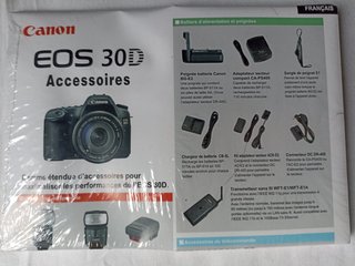 Kit Manuali+CD per Canon EOS 30D Digital(Francese)