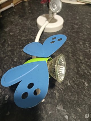 Lámpara infantil 3 luces abeja mariposa mariquita