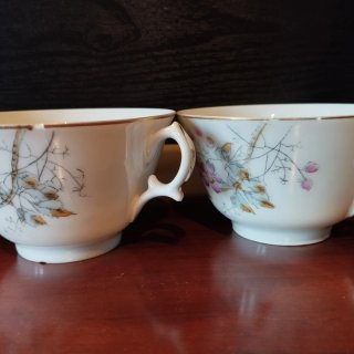 1 taza porcelana antiguas floral