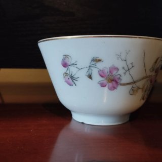 1 taza porcelana antiguas floral