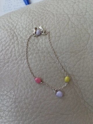 Pulsera Tous plata con piedras de colores