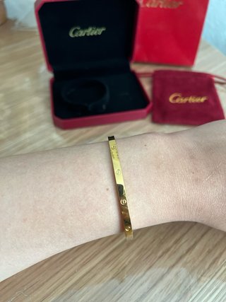 Pulsera Acero Inoxidable Inspiración Cartier Love