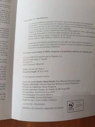Psicología 2o Bachillerato