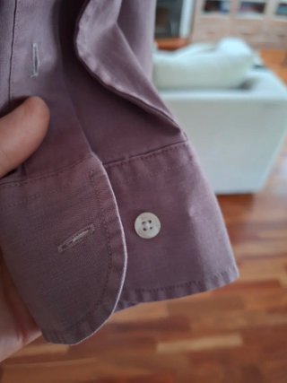 Camisa rosa de manga larga