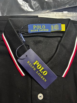 Polo Ralph Lauren Negro Talla XL Cuello Alto