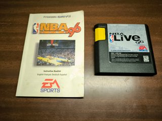 NBA Live 96 Mega Drive Completo PAL