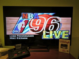 NBA Live 96 Mega Drive Completo PAL