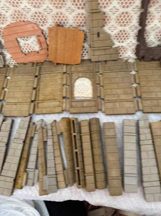 lote 74 piezas de playmobil  de castillos se vende