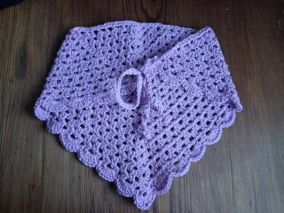 Bandana uncinetto lilla