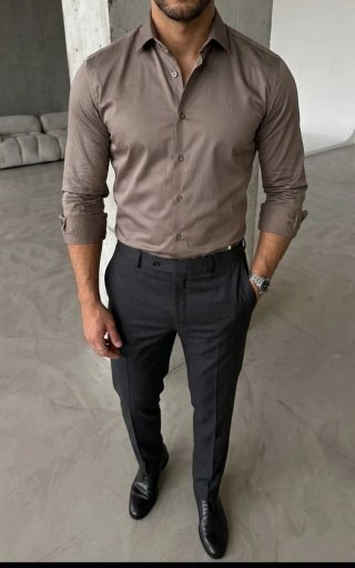 Camisa Calvin Klein Marrón